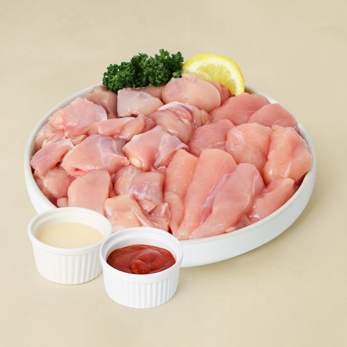 멕시칸레드마요 순살치킨(반반순살/스킨X)