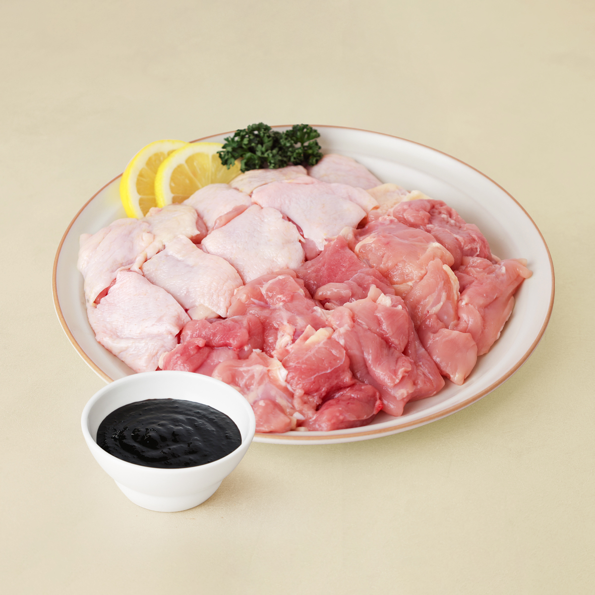 블랙차우조림닭(반반순살/스킨O)