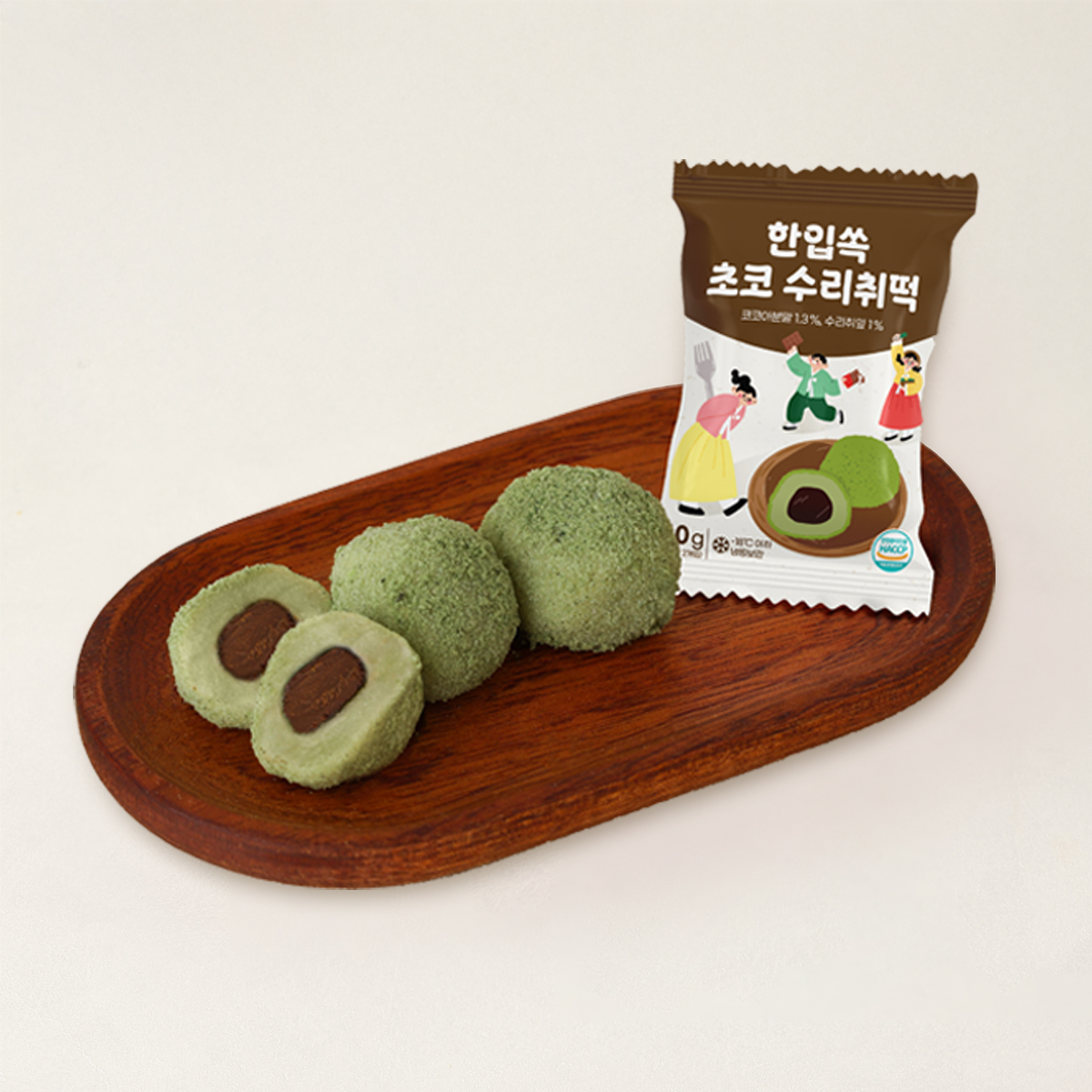 한입쏙 초코수리취떡 (개별포장)