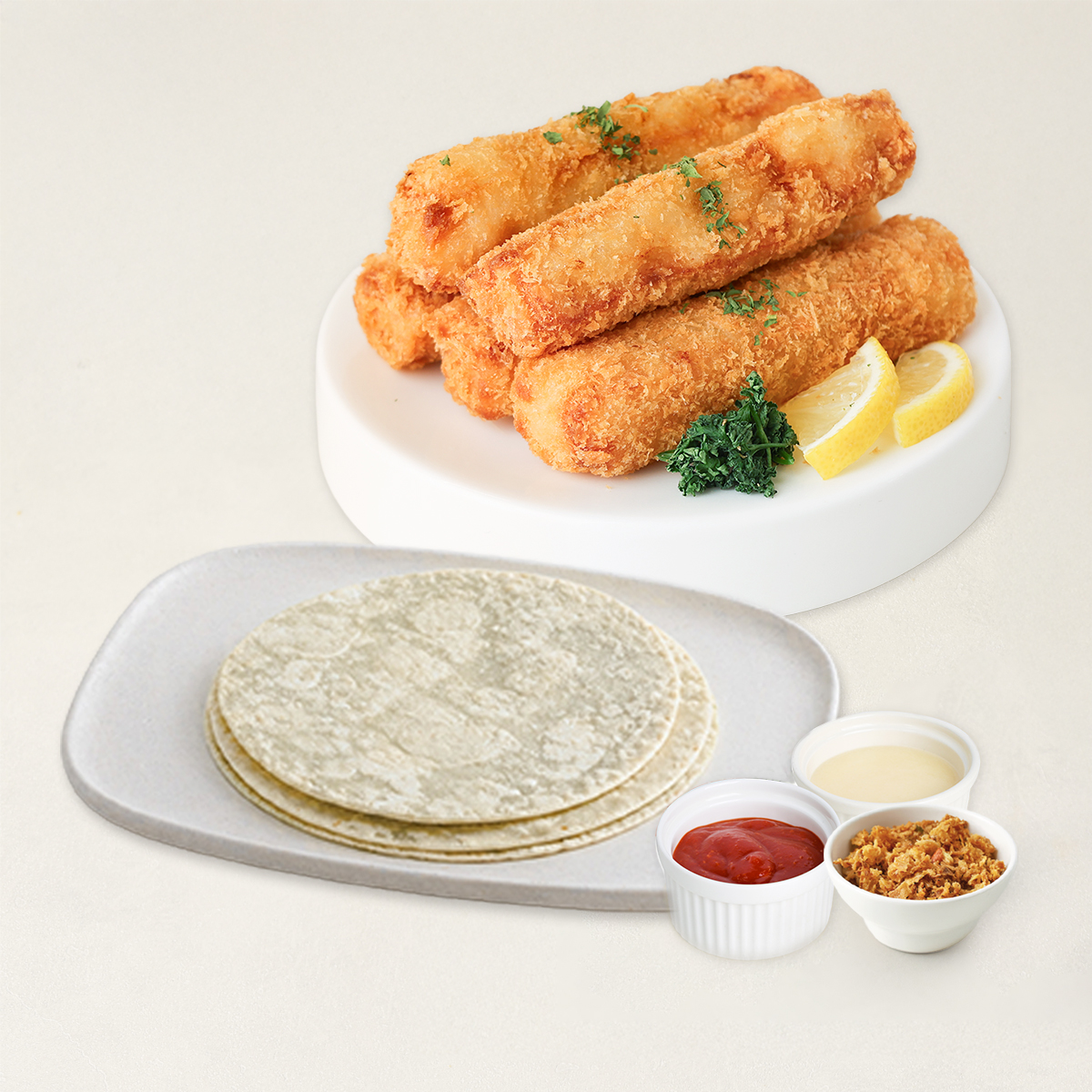 멕시칸크런치 통살새우타코 SET